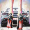 Pop art Tableau voiture de lux