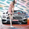 Tableau Pop art Golfeuse