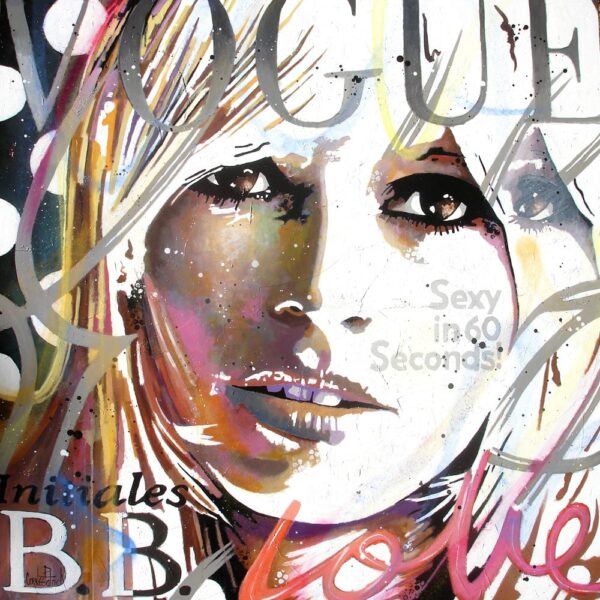 Tableau Pop art Brigitte Bardot