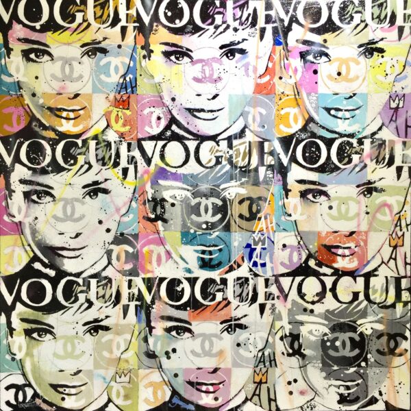 Tableau Pop art Audrey Hepburn