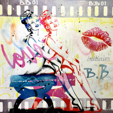 Tableau pop art Brigitte Bardot