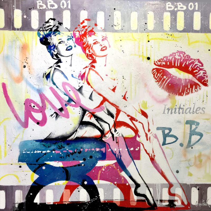 Tableau pop art Brigitte Bardot