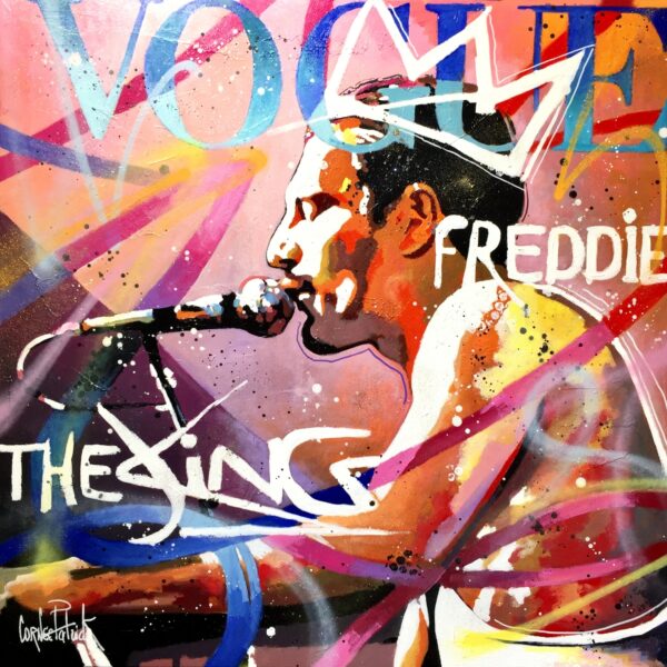 Freddie Mercury vogue, the king, pink version