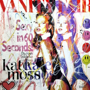 Tableau pop art Kate Moss
