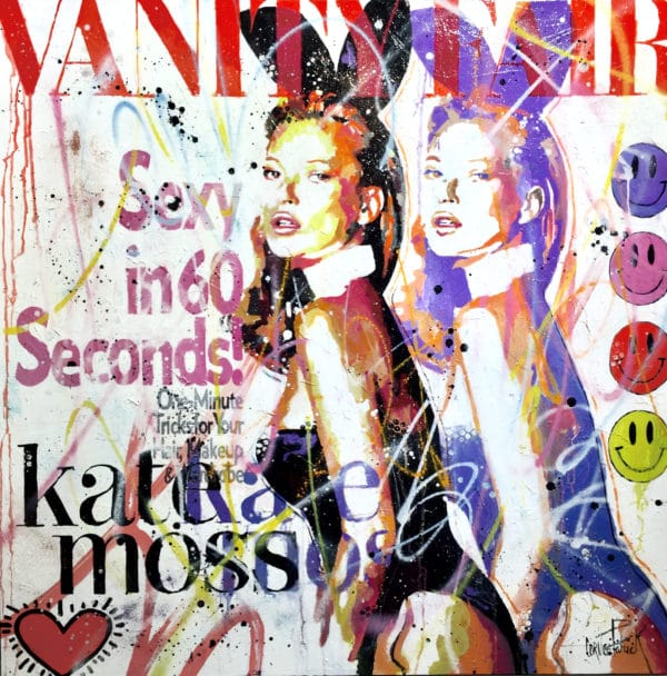 Tableau pop art Kate Moss
