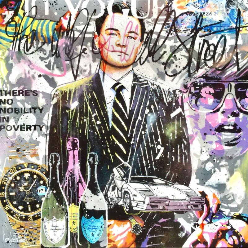 Tableau Pop art Le loup de wall street