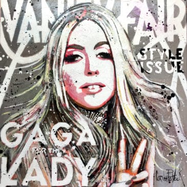 Tableau Pop art Lady Gaga