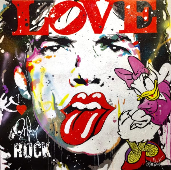 Tableau Pop art Mick Jagger