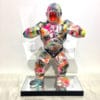 Sculpture graffiti gorille Rolex