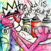 Tableau Pop art Panthère rose