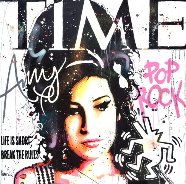 Tableau portrait pop art Amy Winehouse