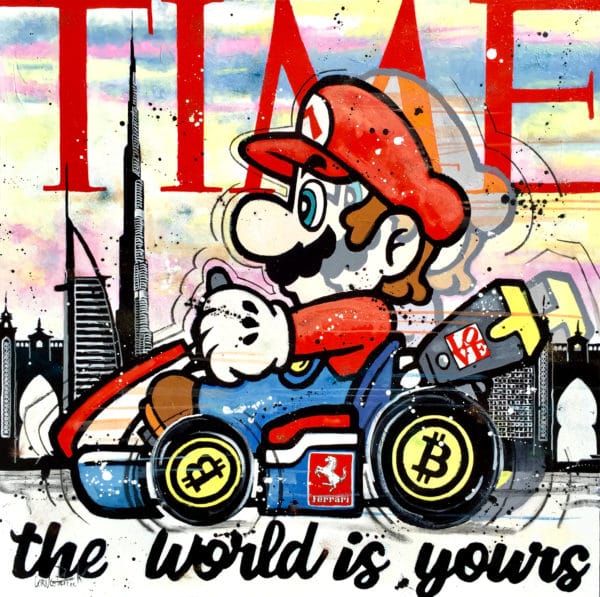 Tableau Pop art Super Mario à Dubaï