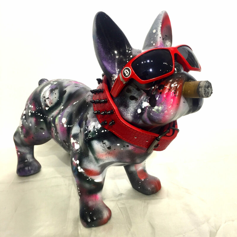 Sculpture Pop art bouledogue Français