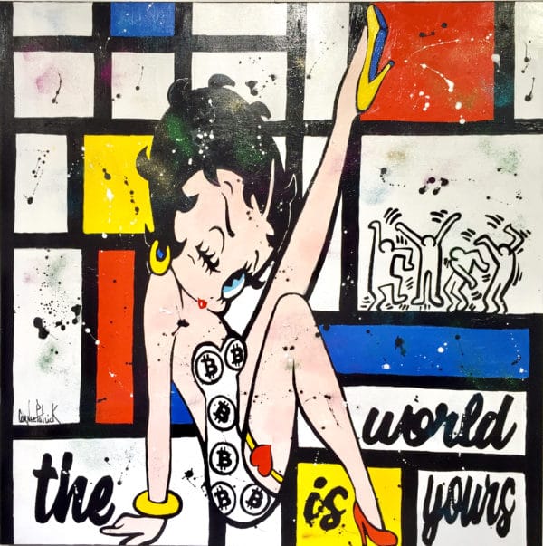 Tableau pop art Betty Boop