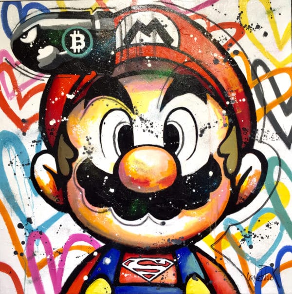 Super Mario peinture Pop art