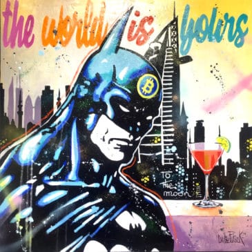 Peinture pop art originale de Batman