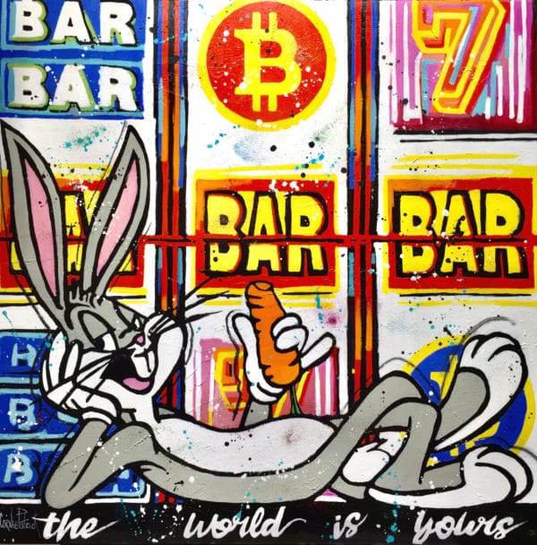 Tableau Pop art Bugs Bunny