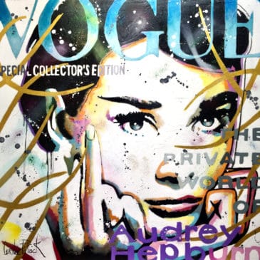Audrey Hepburn art painting