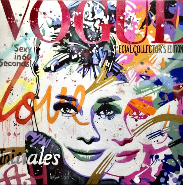 Tableau pop art Audrey Hepburn