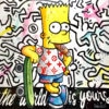 Tableau Pop art Bart Simpson