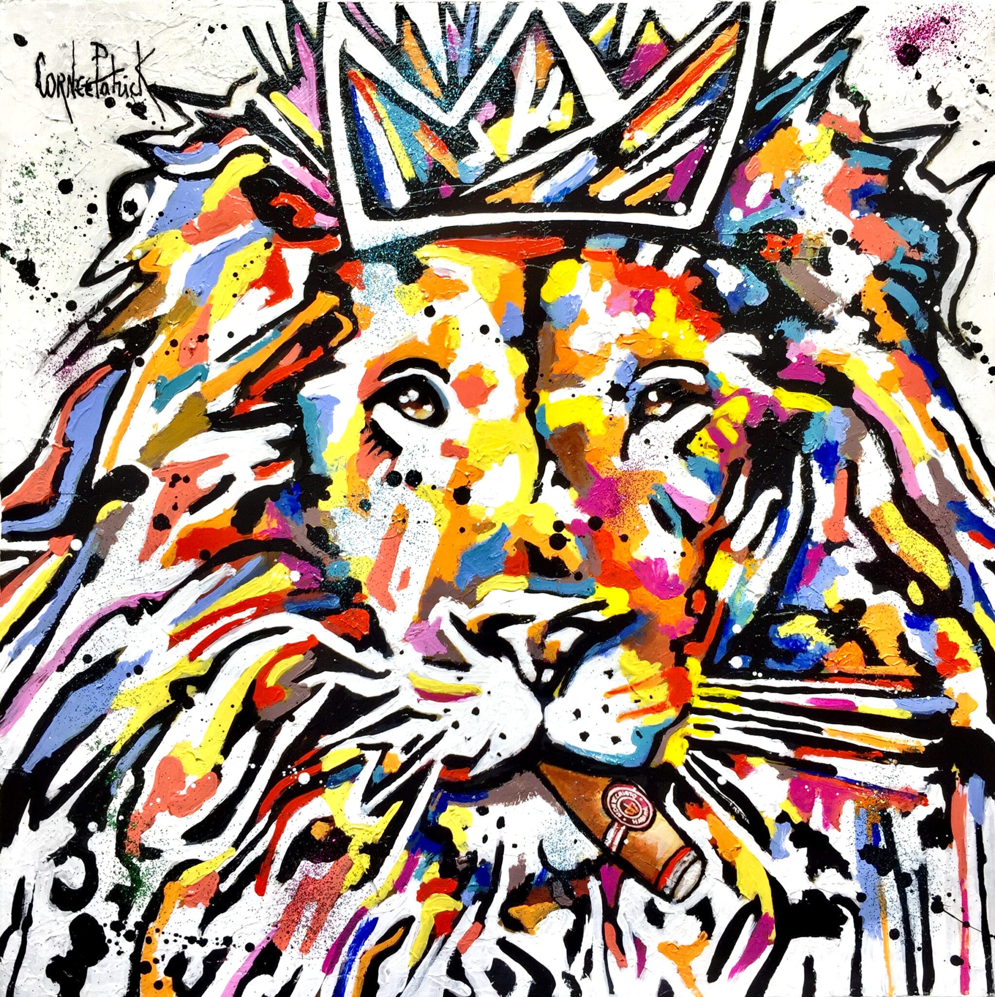 Tableau Pop art Lion king