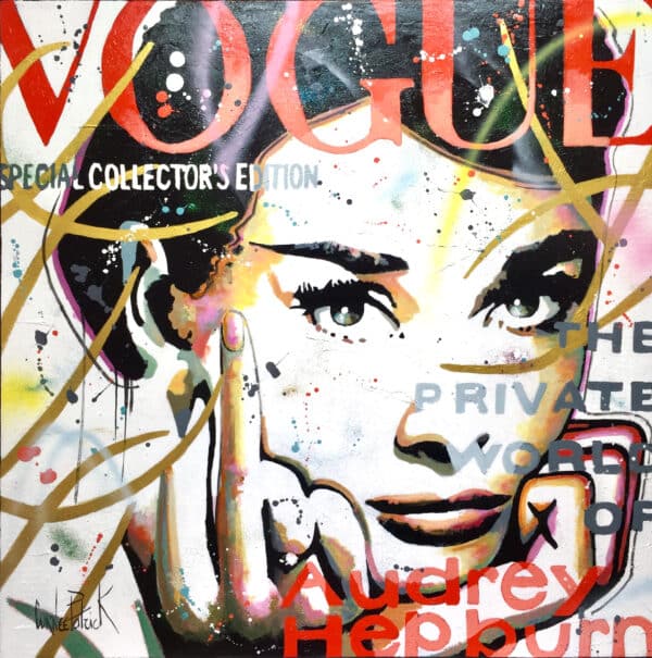 Tableau Pop art Audrey Hepburn