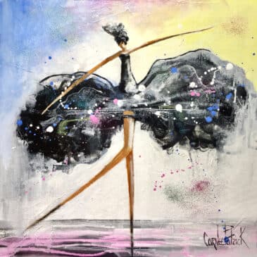 Tableau Pop art Danseuse 