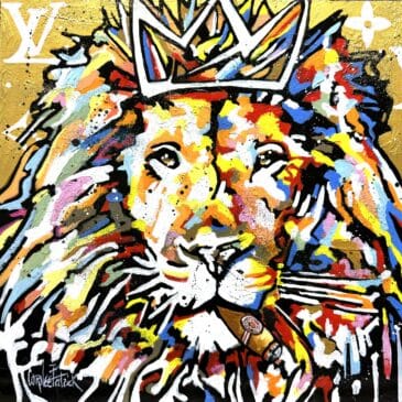 Tableau pop art Le roi lion
