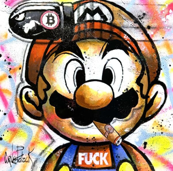 Tableau pop art Mario