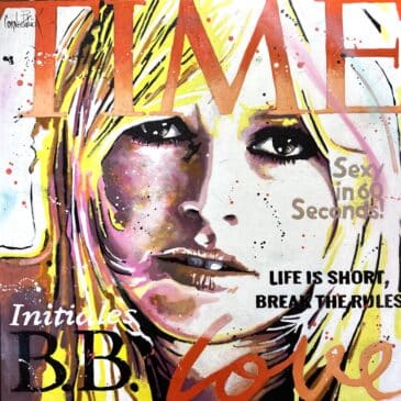Tableau pop art Brigitte Bardot