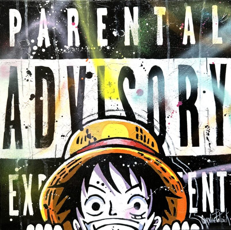 Tableau pop art Luffy