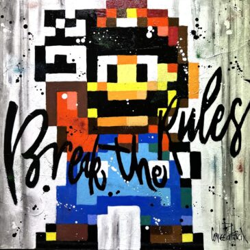Tableau Super Mario Bros pixel