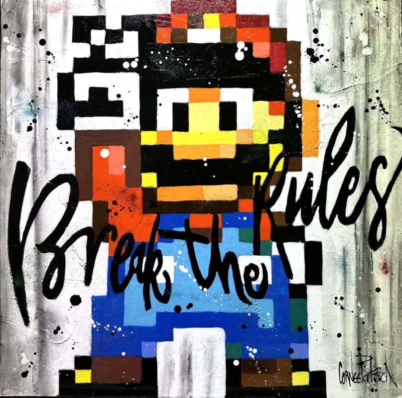 Tableau Super Mario Bros pixel