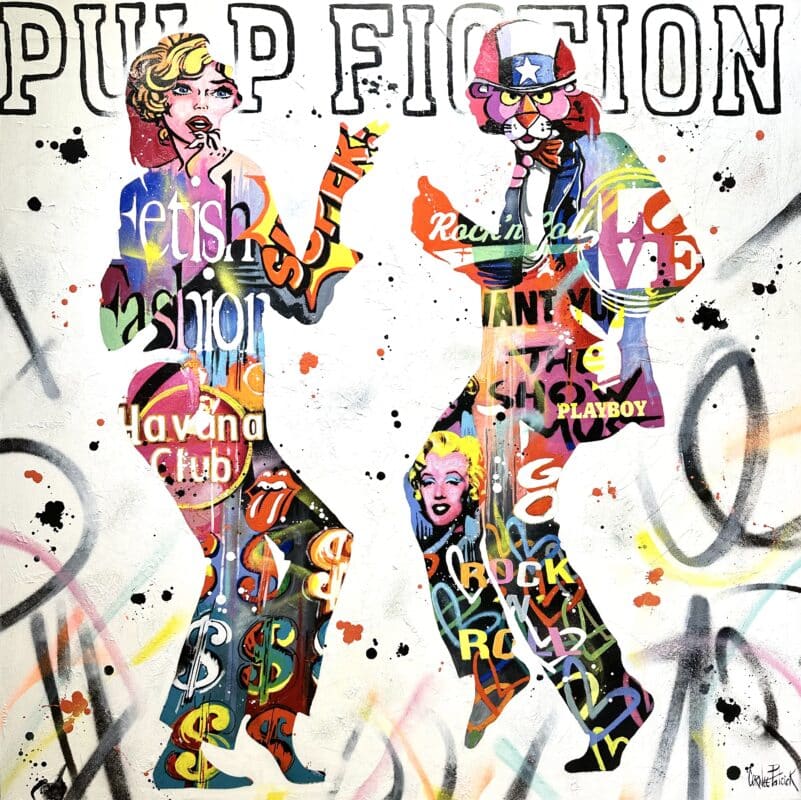 Tableau pop art Pulp Fiction