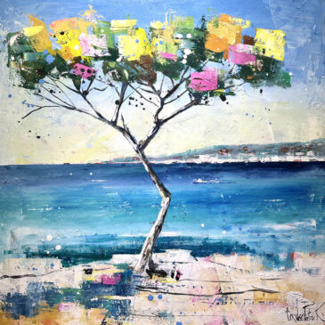 Painting of the Mediterranean seaside