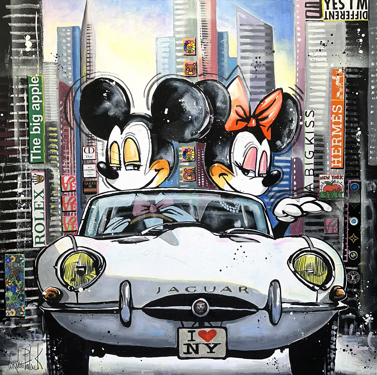Minnie and Mickey, big kiss for the  Big Apple