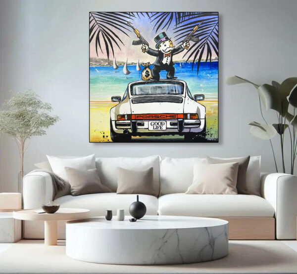 Mr Monopoly et sa Porsche 911 sur la côte d'Azur – Image 2