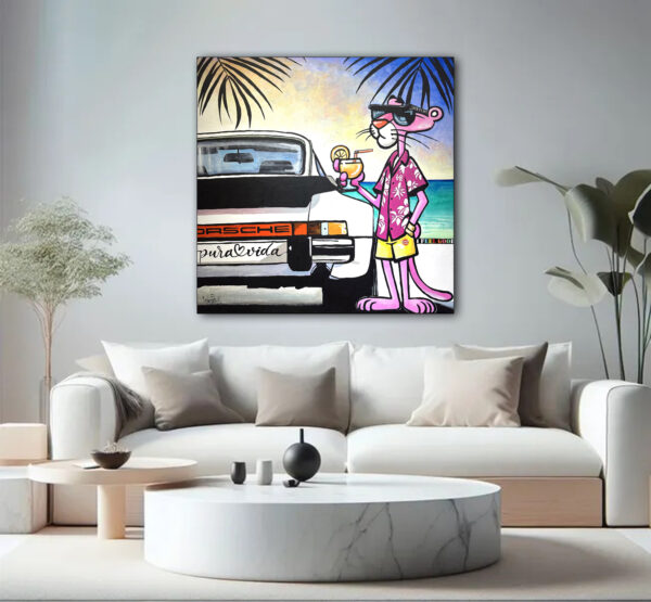 La Panthère rose en vacance avec sa Porsche - Image 2