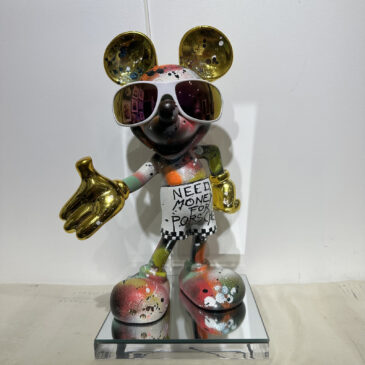 Alternative view of Mickey Mouse, need Money for Porsche