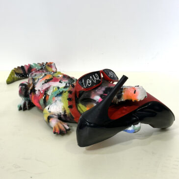 My crocodile is a Louboutin fetishist