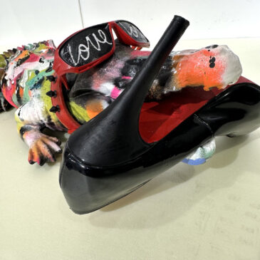 Alternative view of My crocodile is a Louboutin fetishist