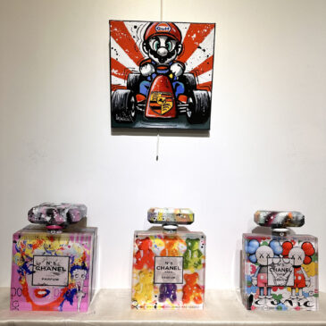 Alternative view of Super Mario pilote une Porsche