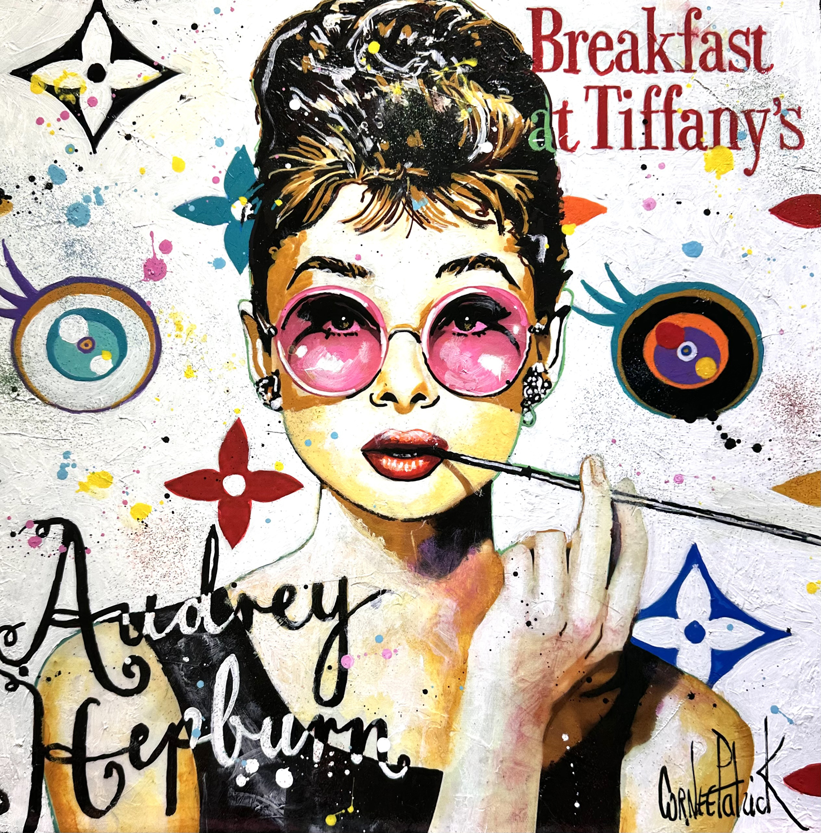 Audrey Hepburn pop, breakfast at Tiffany's